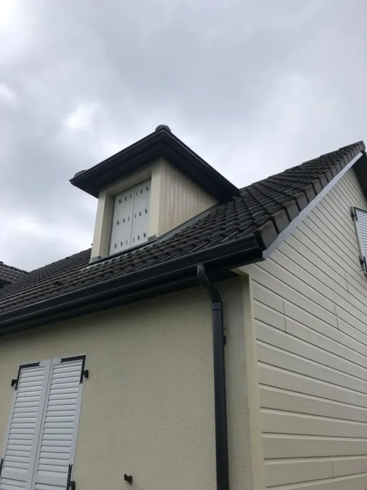 Gouttière en aluminium à Rupt-en-Woëvre